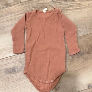 Quincy Mae Terracotta Kids Bodysuit